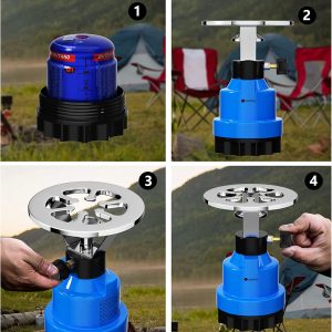 Scheffler K-192 hordozható kemping gázfőző (BBL) (BBKM) - Image 5