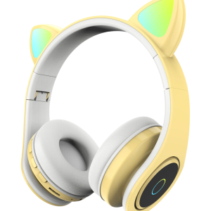 Cicafüles vezeték nélküli fejhallgató -sárga (BBD) (THM) (BBJH) (BBV) - Image 3