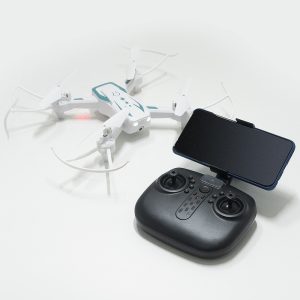 Könnyen kezelhető QuadCopter WIFI-s drón kamerával fotók és videók rögzítéséhez - fehér (BBJ) - Image 3