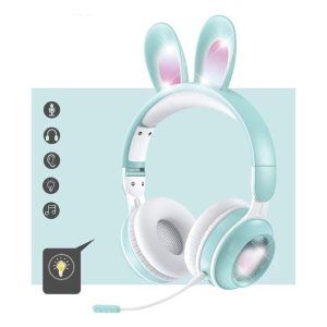 Nyuszifüles vezeték nélküli fejhallgató - kék (THM) (FX) - Image 5