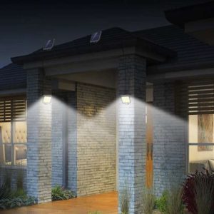 100 LED-es szürkület- és mozgásérzékelős kültéri szolár lámpa különálló paneles, vízálló solar világítás (BBL) - Image 3