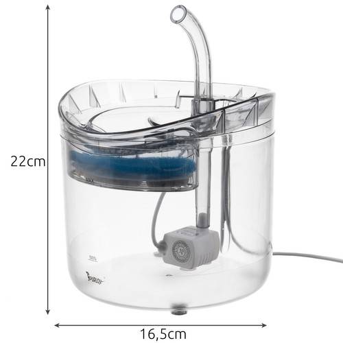 2 az 1-ben automata ivóvíz szökőkút kisállatoknak – kisállat itató csap szűrőrendszerrel, 2L43