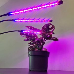 Flexibilis csíptethető-, és állítható 3 karos LED növénynevelő lámpa - 3 világítási móddal, 9 állítható fényerősséggel (BBV) - Image 3