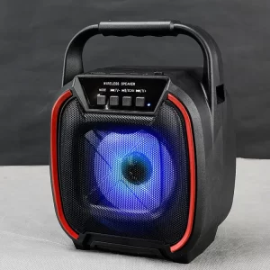 CH-V403 Bluetooth hangszóró és rádió - party hangszóró LED világítással (BBV) - Image 3