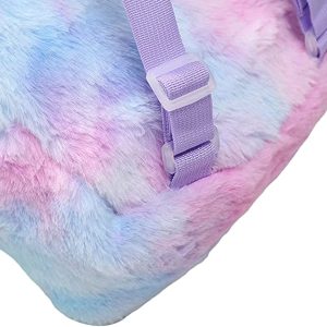 Csillogó és világító unikornis hátizsák kislányoknak beépített LED-ekkel, puha plüss anyagból - 23 x 7 x 28 cm (FX) (BBLPJ) - Image 14