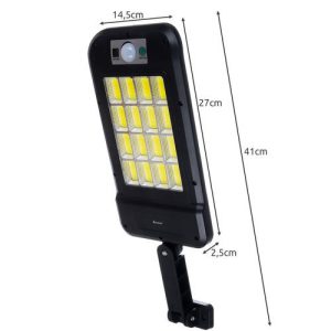 240 LED-es kültéri, mozgásérzékelős szolár napelemes lámpa - 4 világítási móddal, hideg fehér (BBD) - Image 4