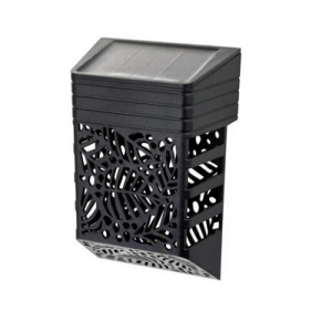 Dekoratív kültéri napelemes LED lámpa áttört mintával - mini dekor lámpa lépcsőre, kerítésre (BBV) - Image 3