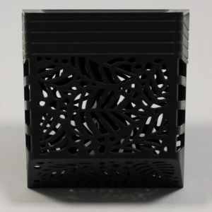 Dekoratív kültéri napelemes LED lámpa áttört mintával - mini dekor lámpa lépcsőre, kerítésre (BBV) - Image 6