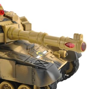 KING nagyméretű, valósághű távirányítós AKKUS tank gyerekeknek - hang-, és fényhatásokkal (BBJ) - Image 9