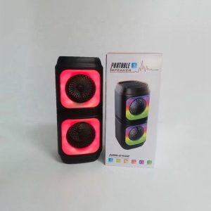 ABS-2402 hordozható party hangszóró RGB LED fényekkel és erős basszussal - Bluetooth hangfal 1800mAh akkumulátorral (BBJH) - Image 4