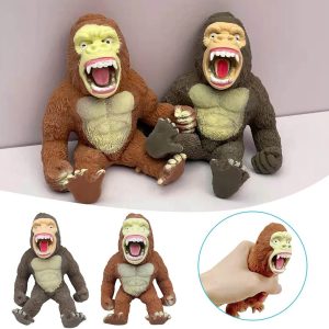 Dühös majom alakú stresszlabda - nyomkodható, feszültség levezető játék gumiból (BBJ) - Image 8