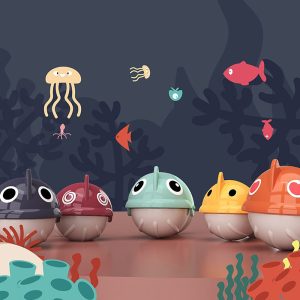 Készségfejlesztő asztali társasjáték gyerekeknek - horgászos játék mágneses pecabotokkal, forgó táblával és 24 kifogható halacskával (BBJ) - Image 3