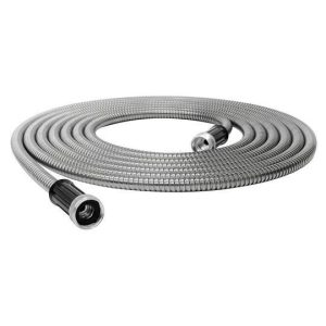 Strapabíró és tartós kerti locsolócső rozsdamentes acélból - időjárás-, nyomás- és UV-sugárzás álló, gubancmentes slag - 30 m (BBV) - Image 6