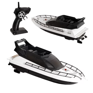Távirányítós játék motorcsónak szuper menő megjelenésű, 2.4 GHz távirányítóval és tölthető akkumulátorral - 28 x 10 x 12 cm (BBMJ) - Image 3