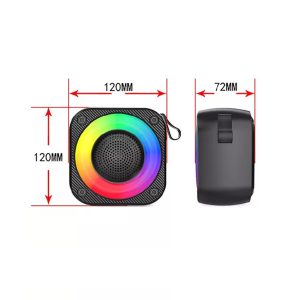 ZQS1205 RGB LED Bluetooth hangszóró - kompakt méretű hangszóró minden alkalomra - könnyen hordozható, kiváló hangminőség (BBJH) - Image 8
