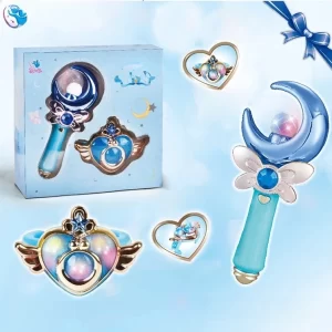 Elza hercegnős szépítkező készlet bőröndben kislányoknak - zenélő és világító varázspálcával, fésűvel, tükörrel és ékszerekkel (BBLPJ) - Image 4