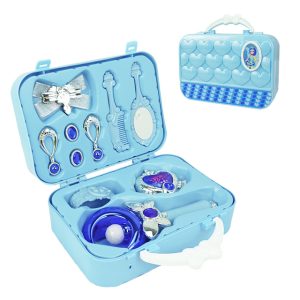 Elza hercegnős szépítkező készlet bőröndben kislányoknak - zenélő és világító varázspálcával, fésűvel, tükörrel és ékszerekkel (BBLPJ) - Image 6