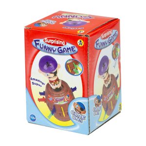 Kalózos játék - ügyességi társasjáték 16 színes játék karddal, hordóval és kalóz fejjel (BBJ) - Image 5