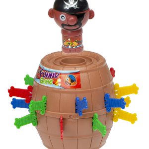 Kalózos játék - ügyességi társasjáték 16 színes játék karddal, hordóval és kalóz fejjel (BBJ) - Image 3