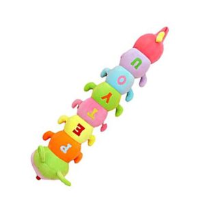 Hatalmas 3in1 szivárvány hernyó - 12 lábú színes plüss kukac - alvóka, játék és kiságy párna - 70 cm  (FX) (BBJ) - Image 8