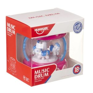 Világító, forgó, zenélő elemes körhinta aranyos lovacskákkal - 10,5 x 11,5 cm - rózsaszín (BBJ) - Image 8