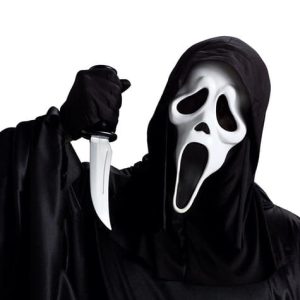 Sikoly maszk hálós csuklyával - halloween-i, farsangi buliba, jelmezbálba - egyméretes (BBL) - Image 3