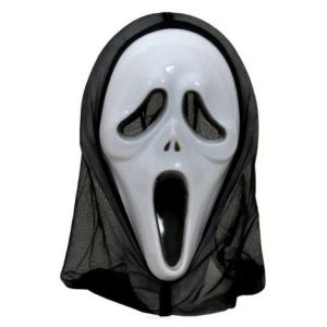 Sikoly maszk hálós csuklyával - halloween-i, farsangi buliba, jelmezbálba - egyméretes (BBL) - Image 5