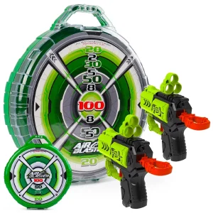 Air Blaster céllövő készlet 2 játékfegyverrel, céltáblával, és rengeteg tölténnyel (BBJH) (BBE) - Image 4