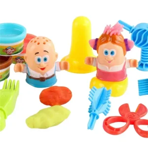 Gyurmás fodrászkészlet gyerekeknek - formázható, vágható, növeszthető hajú babákkal, fésűvel, ollóval (BBLPJ) - Image 8