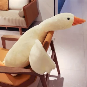 Aranyos plüss liba - pihe-puha tapintású, fehér játék liba - 90 cm (BBLPJ)(BBE) (BBJ) - Image 6