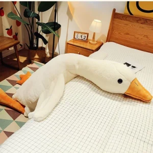 Aranyos plüss liba - pihe-puha tapintású, fehér játék liba - 90 cm (BBLPJ)(BBE) (BBJ) - Image 7