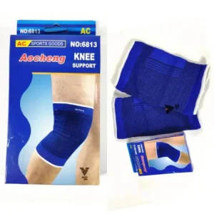 Gumis térdrögzítő - egyméretes, kényelmes, tehermentesítő izületvédő térdszorító - 2 db - kék (BBKM) - Image 5