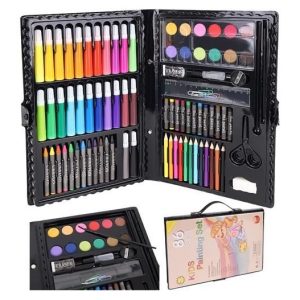 86 részes kreatív festő színező rajzkészlet - fekete (BBJ) - Image 3