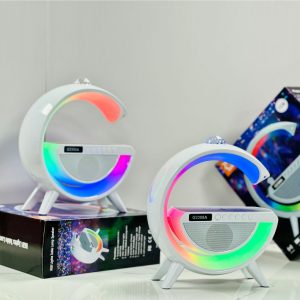 G2388A multifunkciós szórakoztató állomás - Bluetooth hangszóró, vezeték nélküli töltő, RGB LED party fény és éjszakai lámpa (BBV) - Image 3