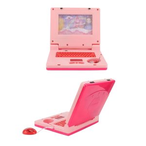 Készségfejlesztő játék laptop kislányoknak - mozgó képernyővel, zenével és fényhatásokkal - rózsaszín (BBJ) - Image 3