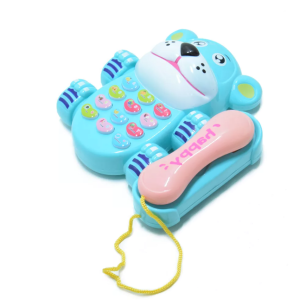 Zenélő, fejlesztő interaktív játék telefon - Cuki macis első telefonom, kék (BBJ) - Image 3