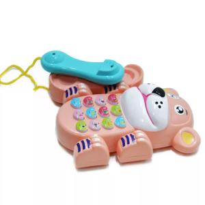 Zenélő, fejlesztő interaktív játék telefon - Cuki macis első telefonom, rózsaszín (BBJ) - Image 3