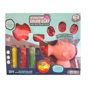 Halacskás gyurma tésztakészítő - színes gyurmákkal - kreatív kézügyesség fejlesztő játék (BBLPJ) - Image 1