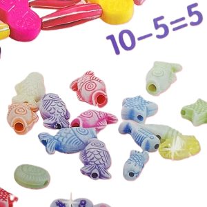 Gyöngyvarázs nyaklánc és karkötő gyöngyfűző készlet 12 különböző gyönggyel (BBLJP) (SB) - Image 6