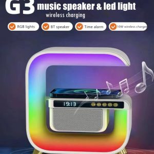 XM-G3 3 az 1 ben bluetooth hangszóró- RGB hangulatvilágítás és Qi - telefontöltő állomás egyben (BBV) - Image 6