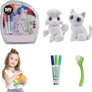 Kreatív színezhető firka plüss többszőr színezhető kisállatok - mosd meg és színezd újra! (BBMJ) - Image 3