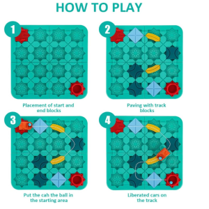Logikai autós puzzle 118 kaland labirintuspálya játék gyerekeknek (BBLPJ) - Image 12
