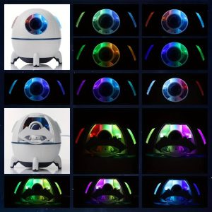 Űrhajós aromadiffúzor és párásító LED fénnyel a tiszta és hidratált levegőért (BBD) - Image 3