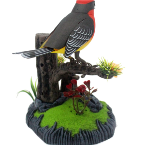 Hangvezérelt valósághűen csicsergő kismadaras toll és ceruzatartó (BBE) - Image 4