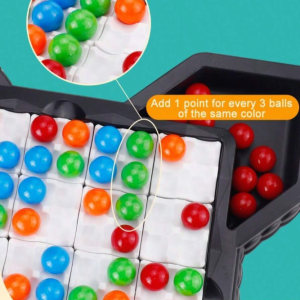 Interaktív stratégiai színes golyó puzzle családi társasjáték (BBLPJ) - Image 4