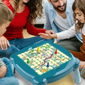 Klasszikus 2 az 1-ben kígyók és létrák és erdei állatok a háziállatok ellen asztallá alakítható társasjáték  (BBLPJ) - Image 9