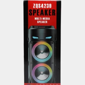 Hordozható akkumulátoros bluetooth party hangszóró karaoke mikrofonnal és vállpánttal ZQS-4239 (BBJH) - Image 5