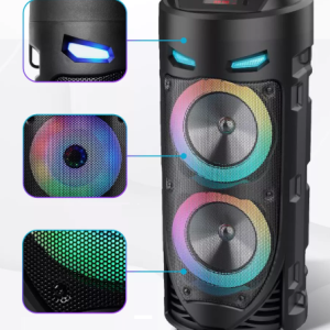 Hordozható akkumulátoros bluetooth party hangszóró karaoke mikrofonnal és vállpánttal ZQS-4239 (BBJH) - Image 11