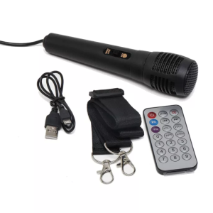 Hordozható akkumulátoros bluetooth party hangszóró karaoke mikrofonnal és vállpánttal ZQS-4239 (BBJH) - Image 14