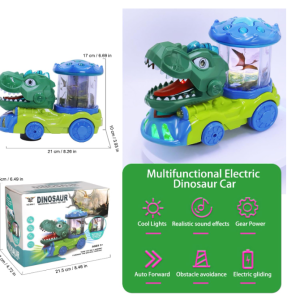 Interaktív dinoszaurusz szállító játék autó - automatikus mozgásokkal, hangokkal és fényekkel (BBJ) - Image 13